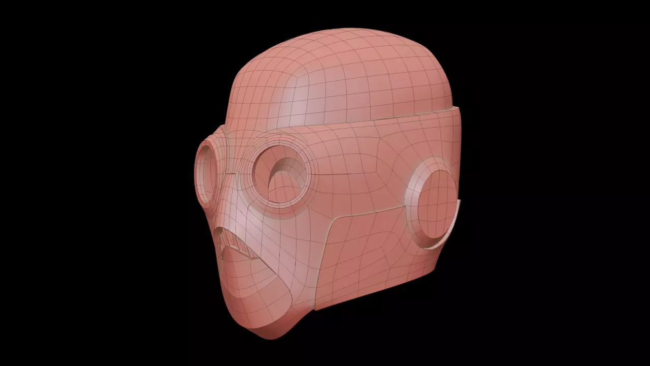 Star Wars KotOR II Sith Assassin Helmet for Cosplay 3D print model_1