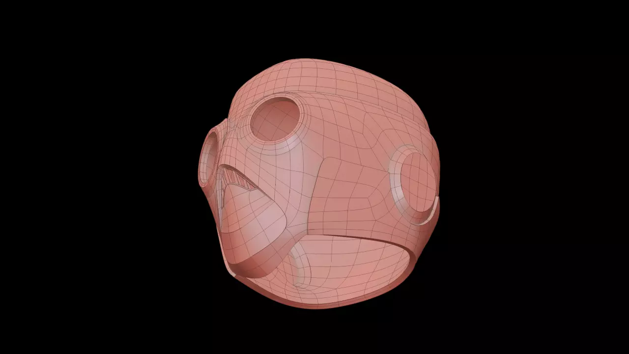 Star Wars KotOR II Sith Assassin Helmet for Cosplay 3D print model_2