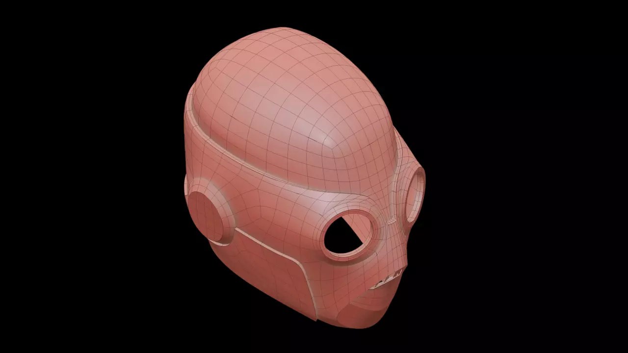 Star Wars KotOR II Sith Assassin Helmet for Cosplay 3D print model_3