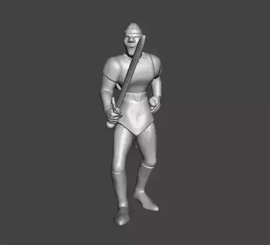 DIRK THE DARING MINIATURE MODEL FIGURE FOR FANTASY GAMES RPG DND 3D print model