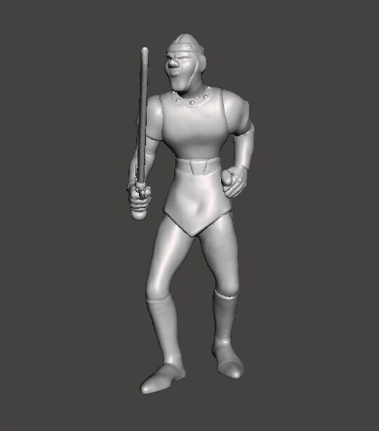 DIRK THE DARING MINIATURE MODEL FIGURE FOR FANTASY GAMES RPG DND 3D print model_3