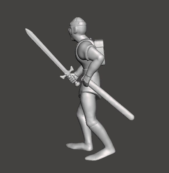 DIRK THE DARING MINIATURE MODEL FIGURE FOR FANTASY GAMES RPG DND 3D print model_5