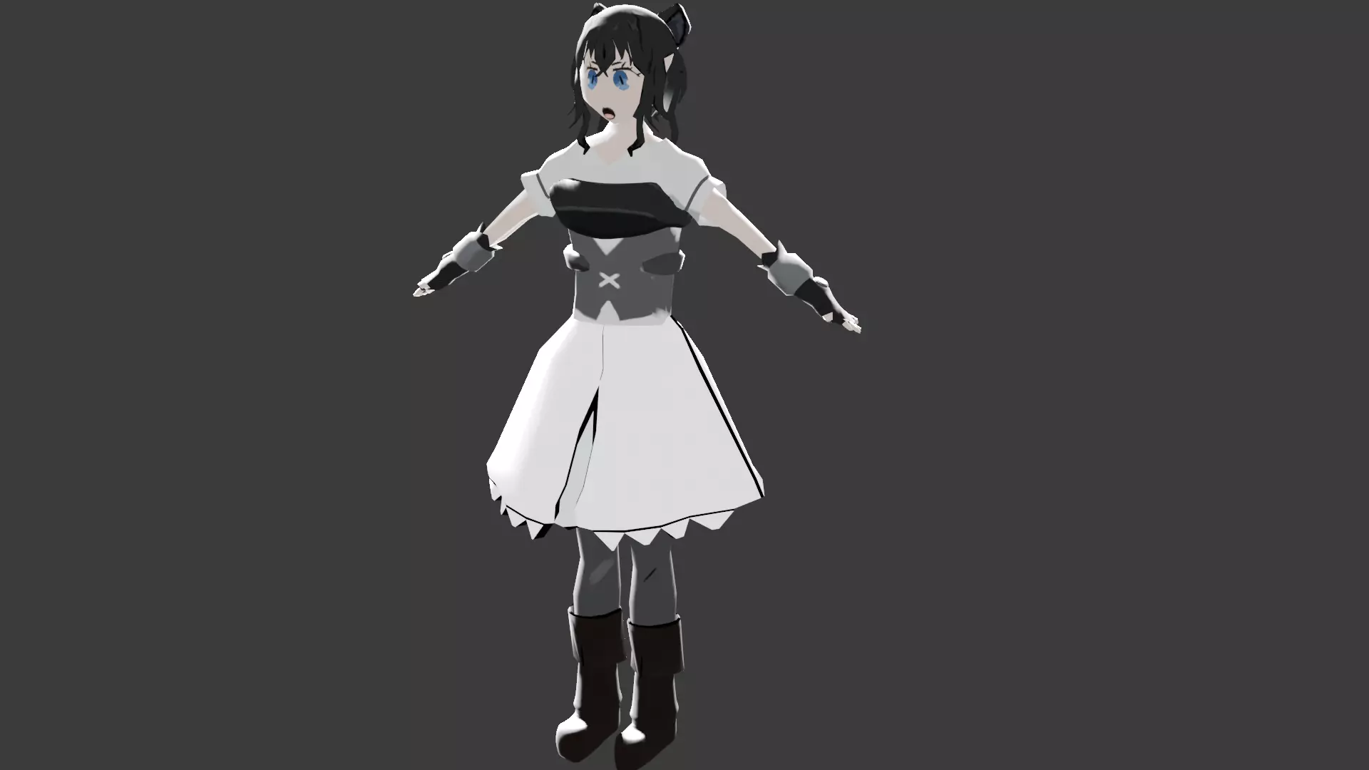 Fran from Reincarnated as a Sword Low-poly 3D model_0