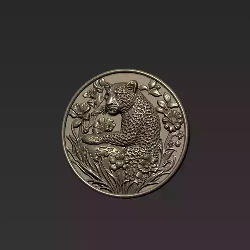 Leopard Pendant A1 3D print model
