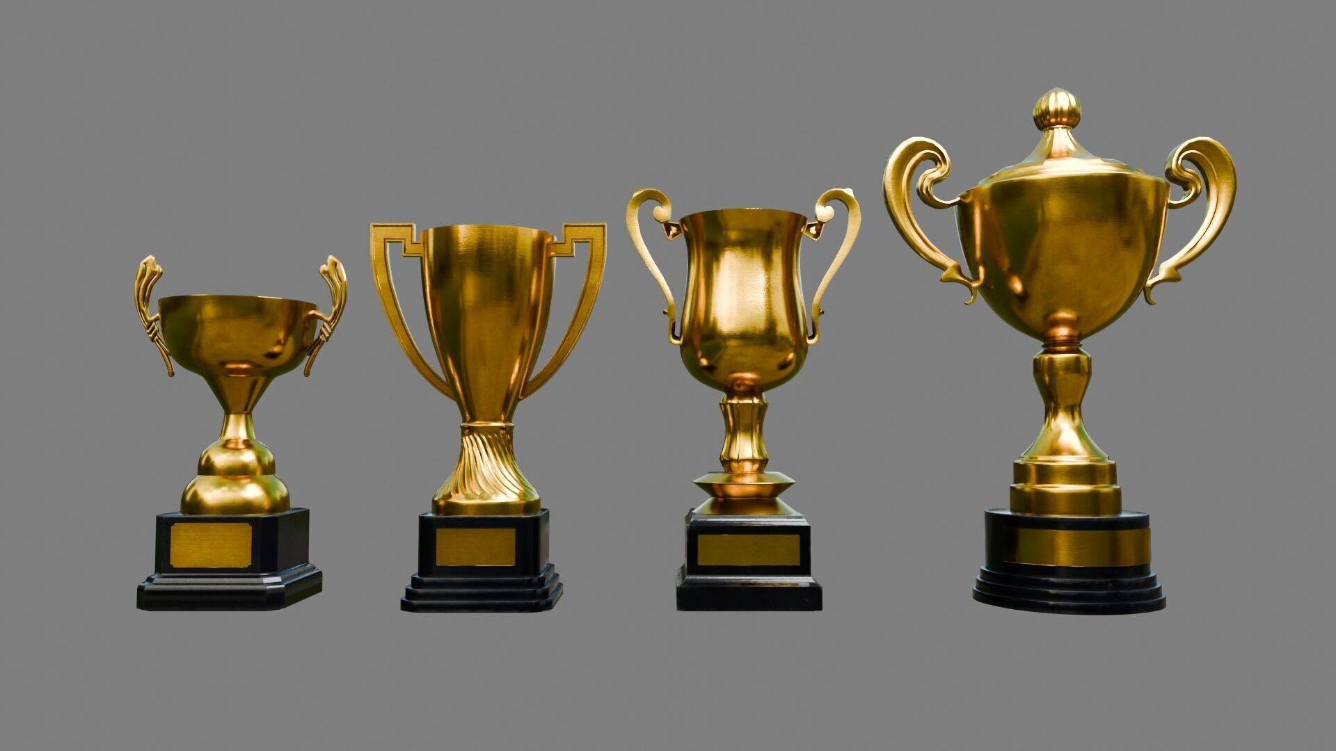 Trophy Cups 3D model_7
