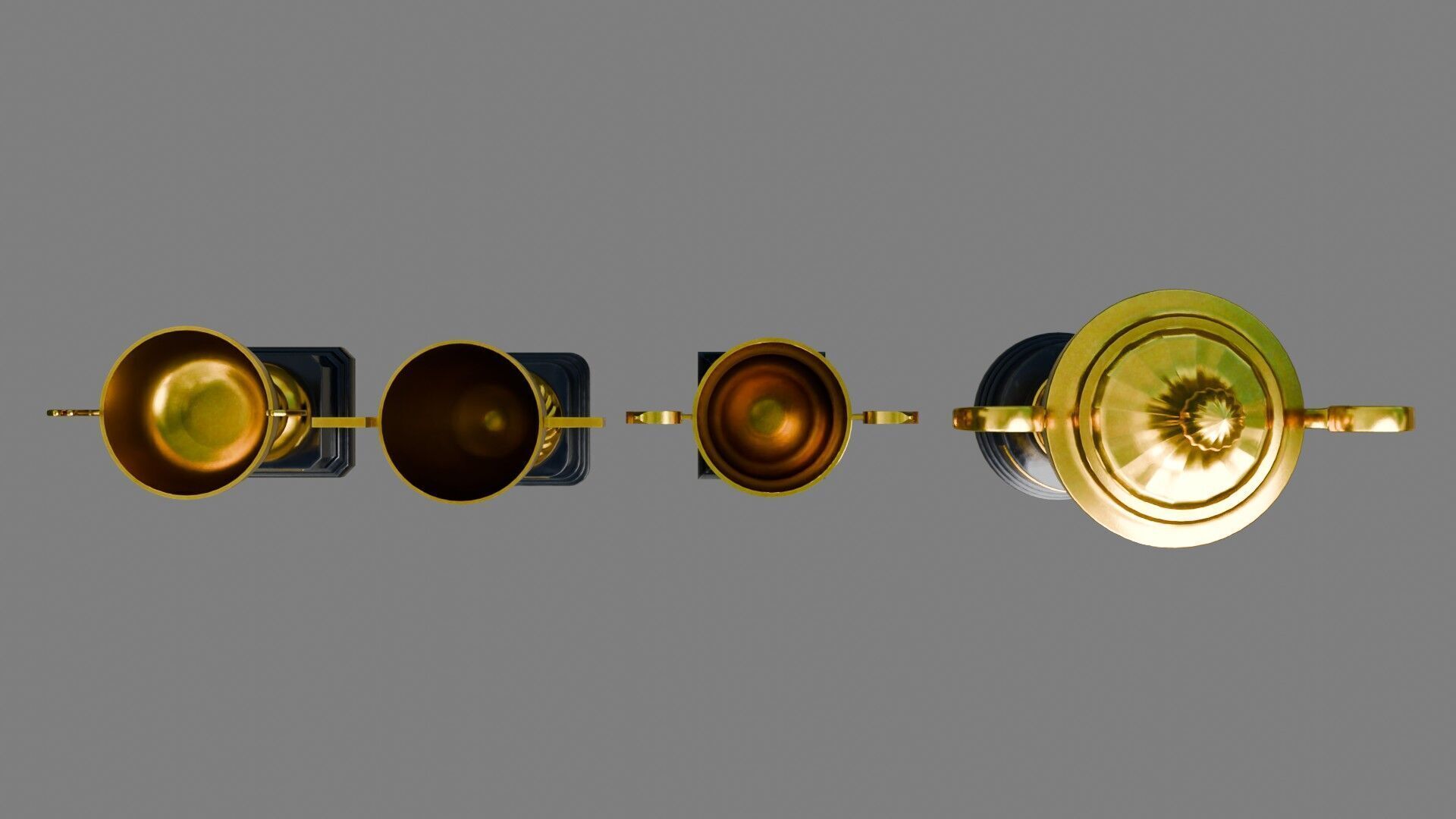 Trophy Cups 3D model_9