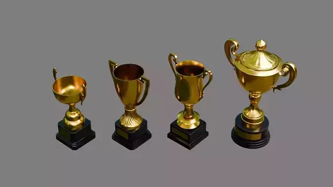 Trophy Cups 3D model