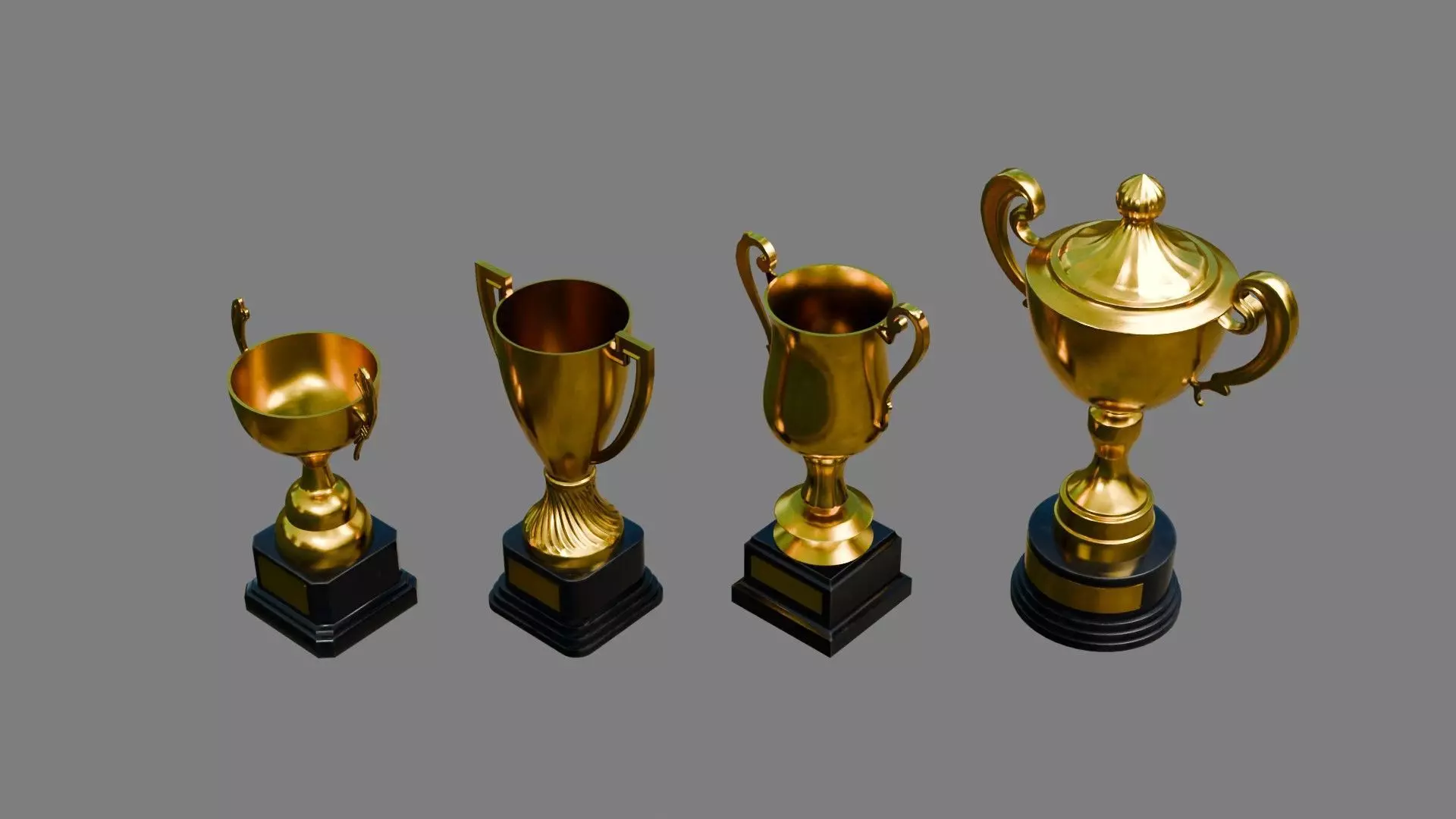Trophy Cups 3D model_0