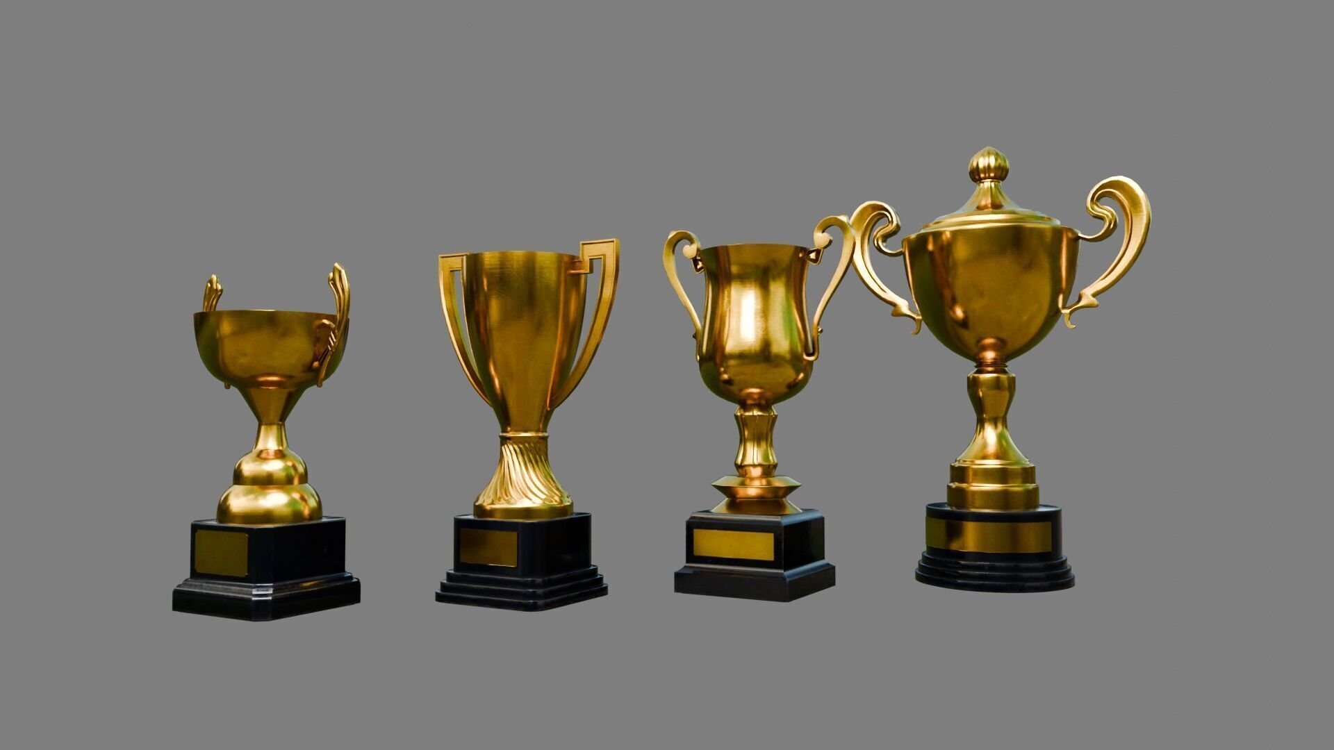 Trophy Cups 3D model_6
