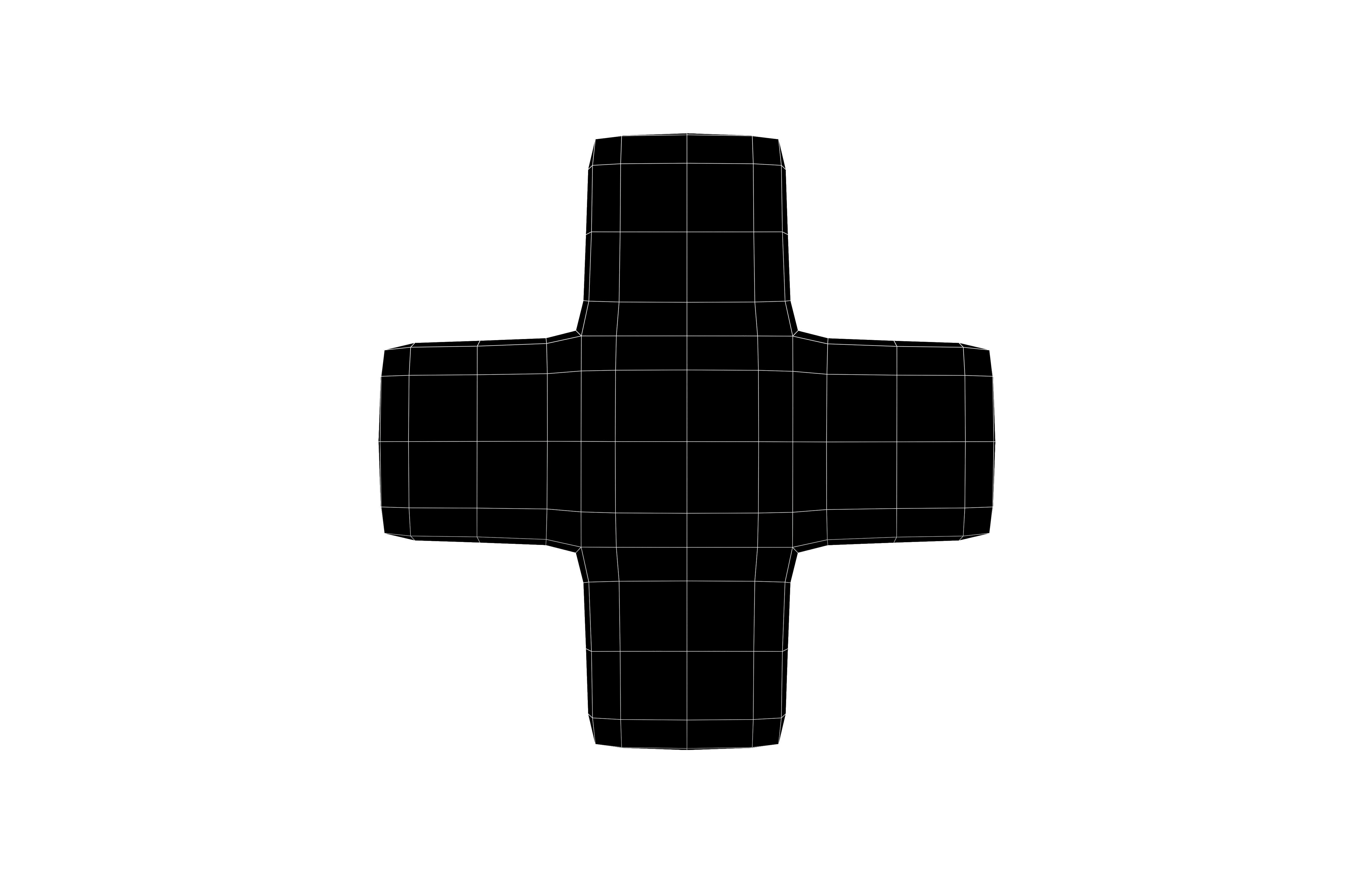 Plus Sign Symbol v1 001 Low-poly 3D model_6