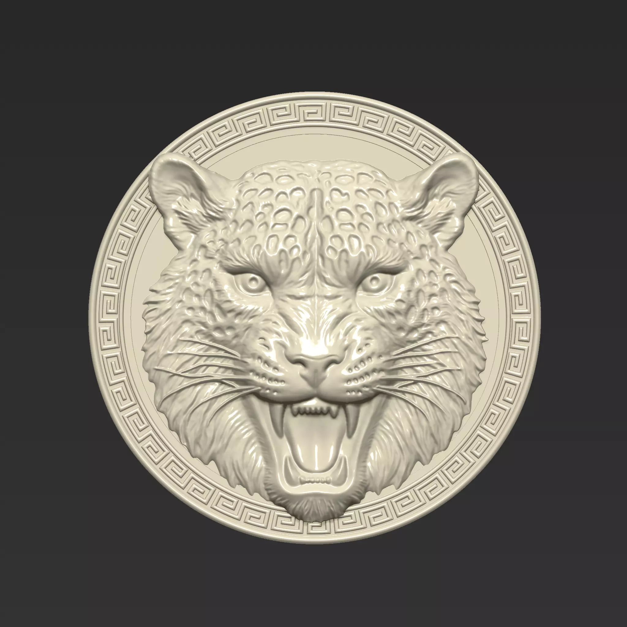 Leopard Pendant A4 3D print model