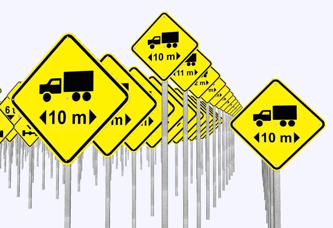 Warning Traffic Signs - Complete 3D Library - Brazil 403 Models 3D model_10