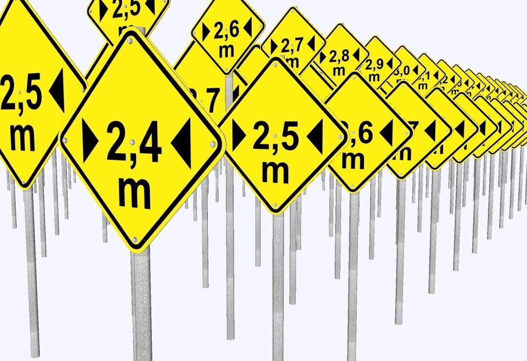 Warning Traffic Signs - Complete 3D Library - Brazil 403 Models 3D model_7