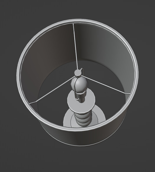 Naturalist Wood Ball Table Lamp 3D model_8