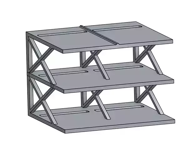 1-64 Hot Wheels Stand for 8 Cars - Unique and Easy to Print