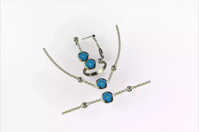 Van Cleef Style full set jewelry SET-008
