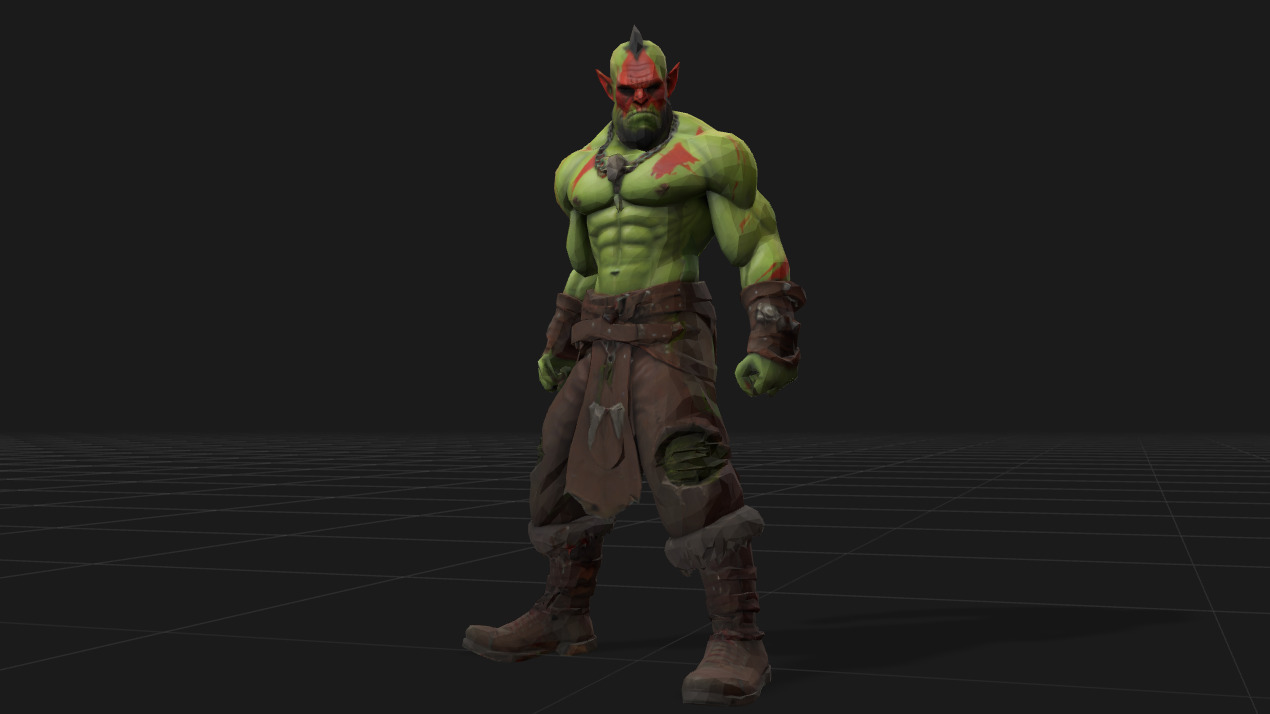 Orc Warriors Mega Pack Low-poly 3D model_44