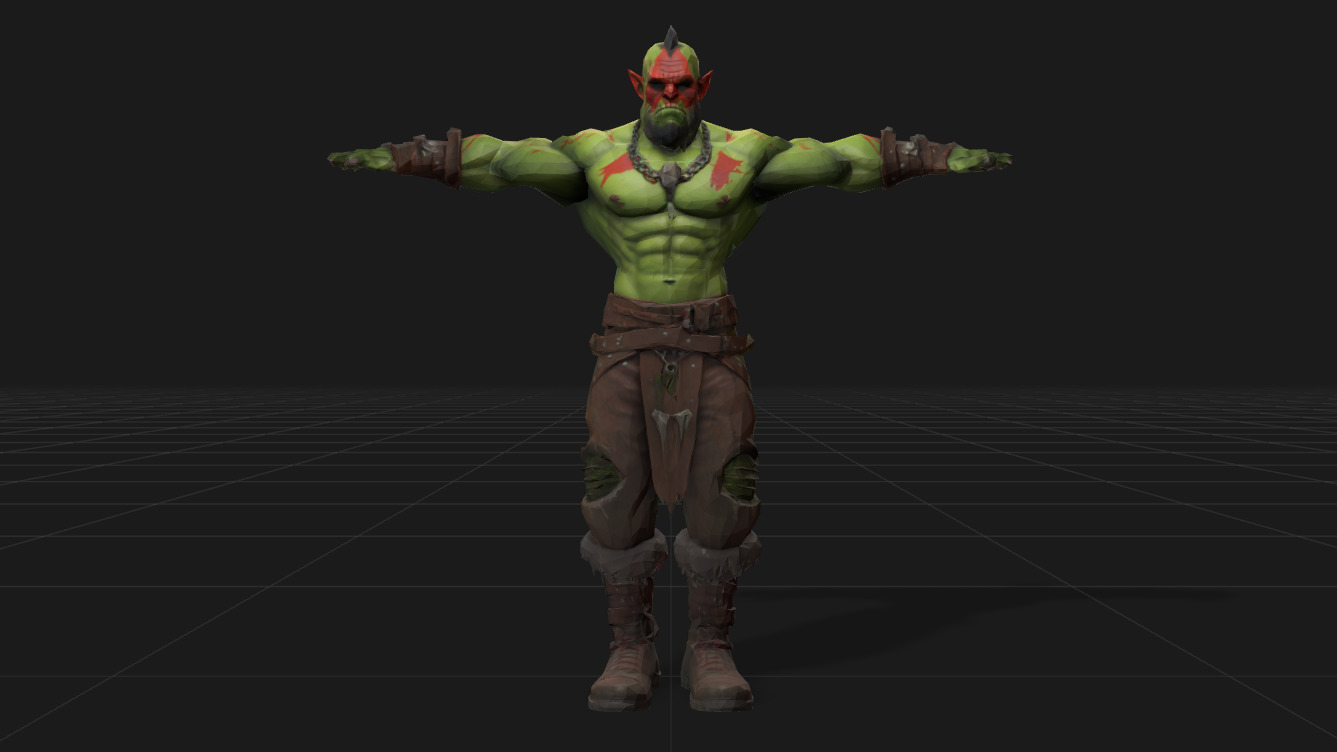 Orc Warriors Mega Pack Low-poly 3D model_31