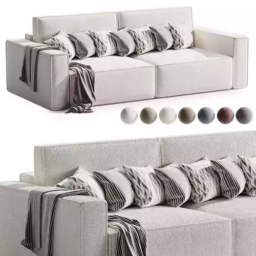 straight Eby Sofa 3D model