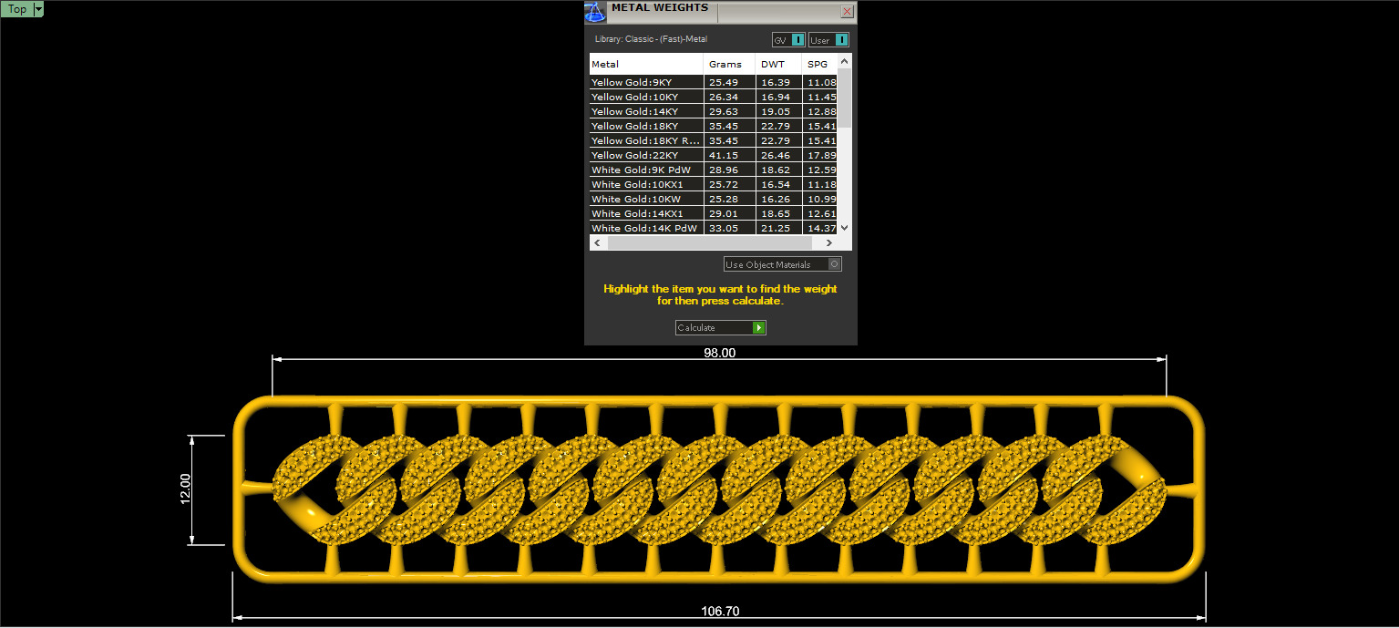 12mm Wide CUBAN Link Chain - SOLID FOR BRACELETS OR NECKLACE 3D print model_7