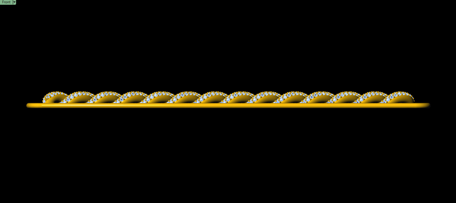 12mm Wide CUBAN Link Chain - SOLID FOR BRACELETS OR NECKLACE 3D print model_9