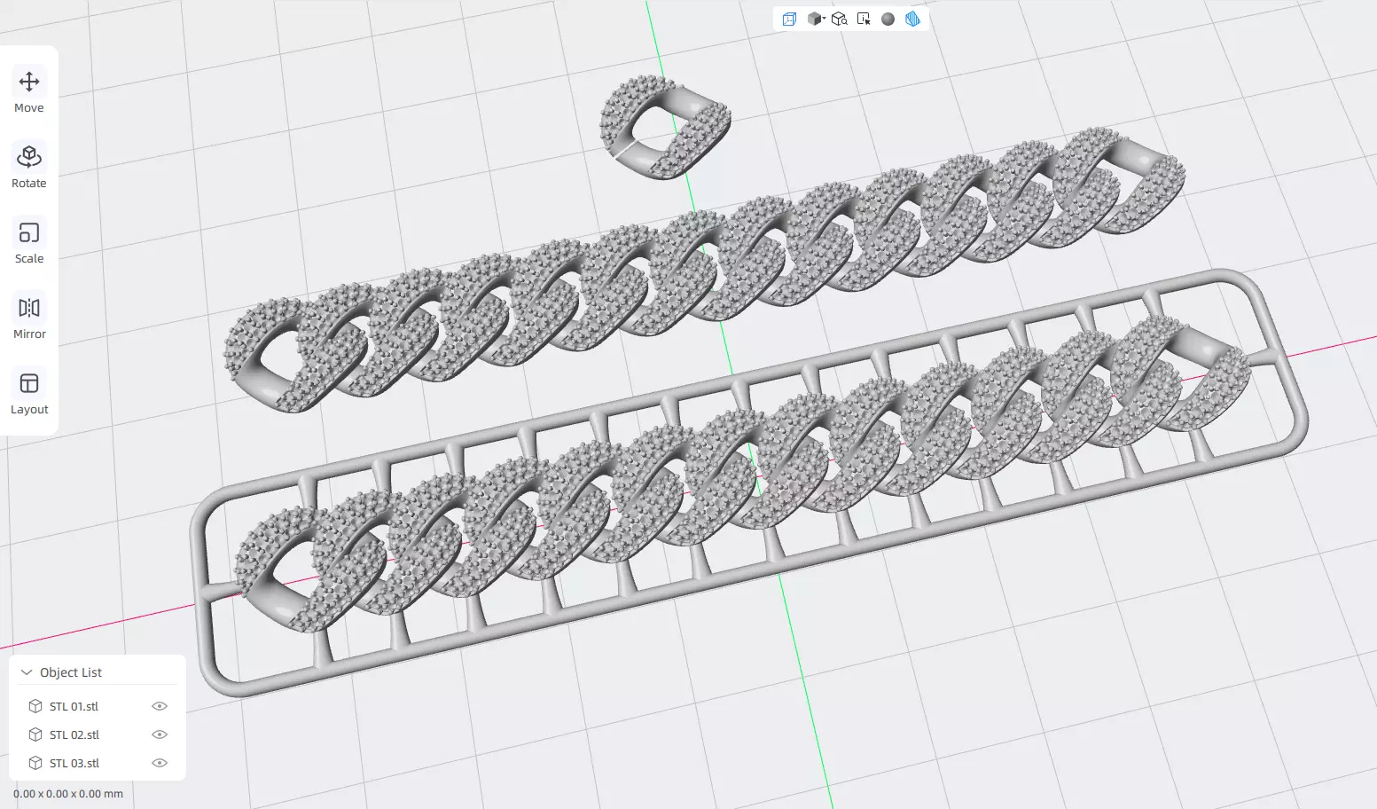 12mm Wide CUBAN Link Chain - SOLID FOR BRACELETS OR NECKLACE 3D print model