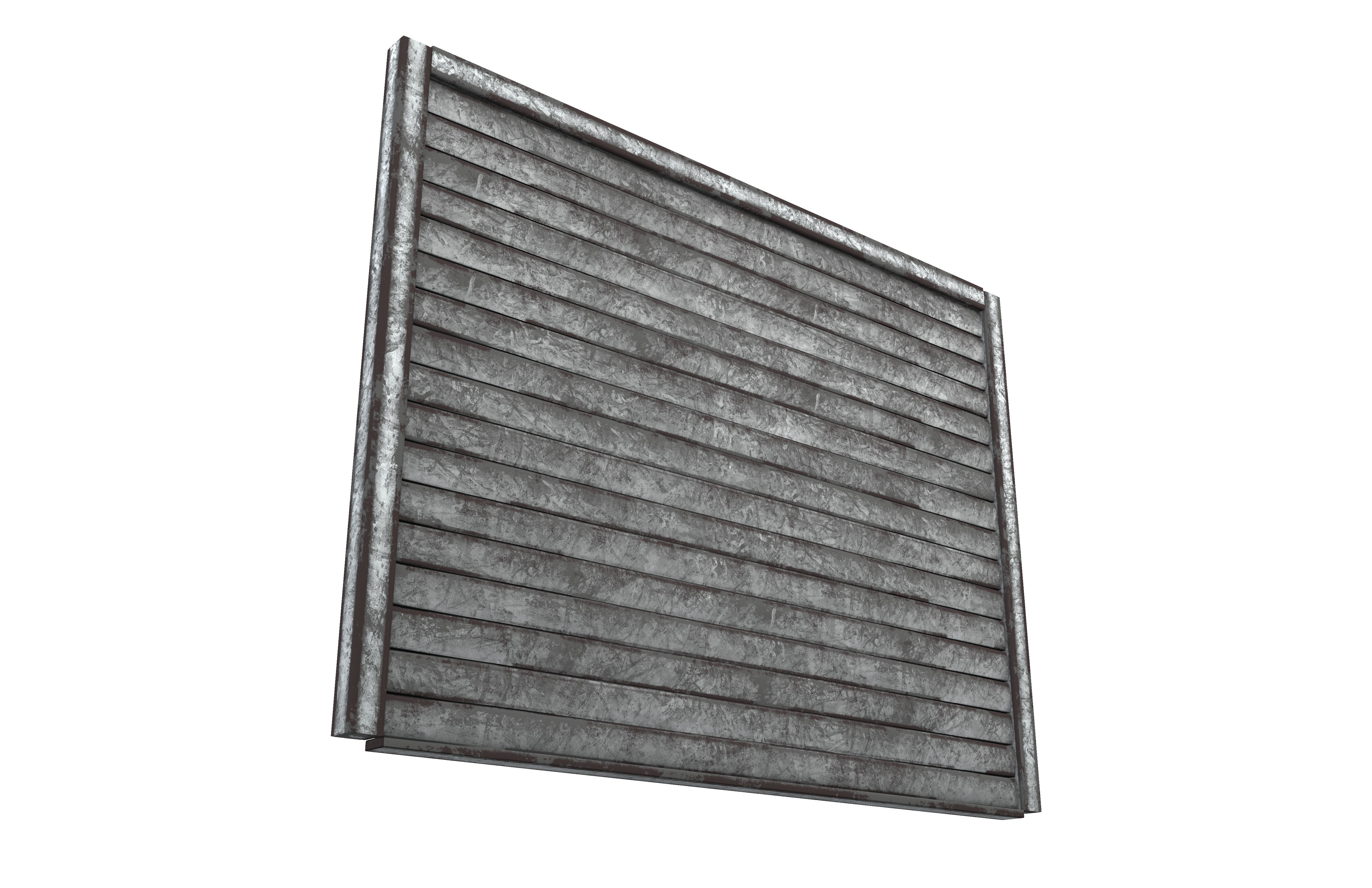 Hong Kong Metal Gate v1 002 Low-poly 3D model_3