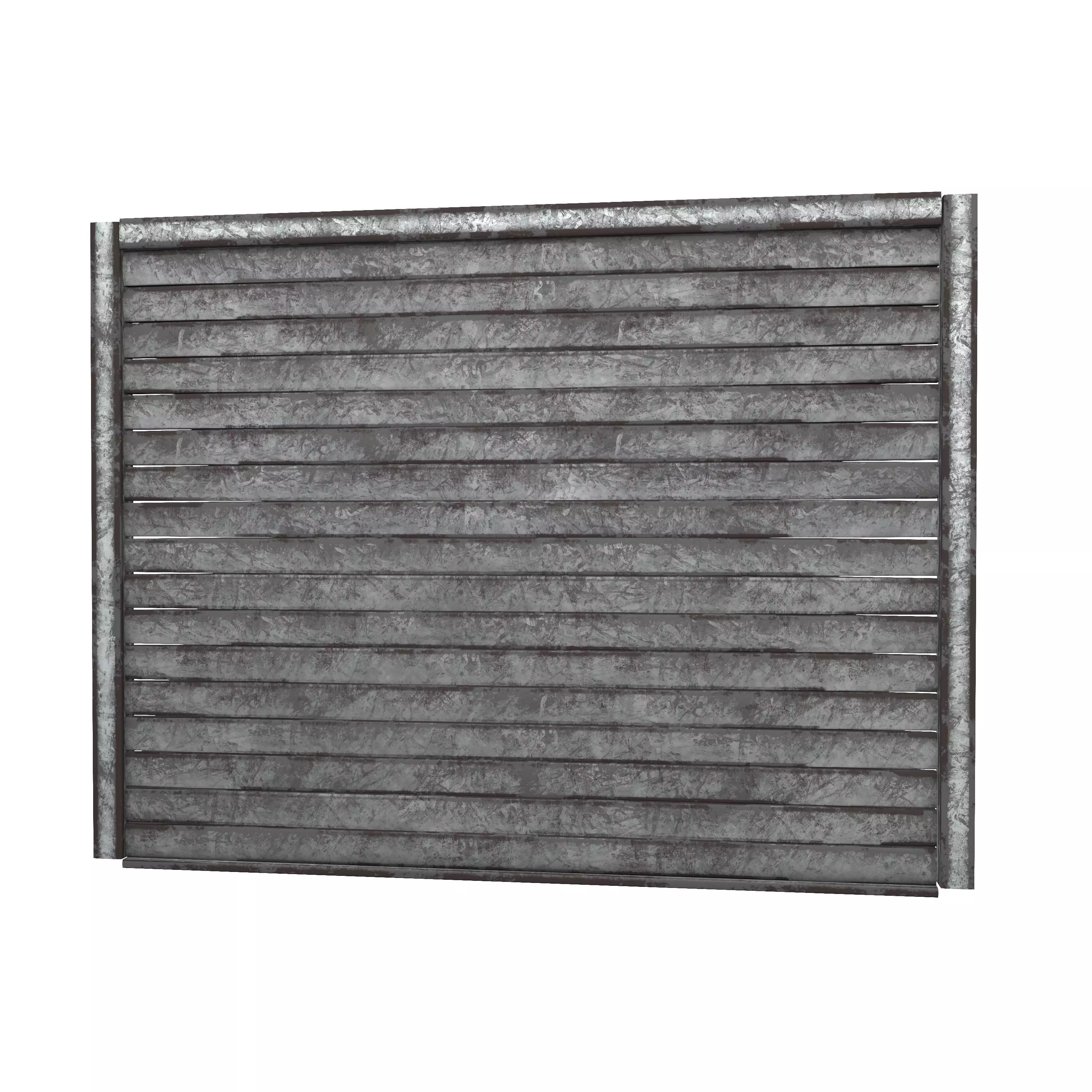 Hong Kong Metal Gate v1 002 Low-poly 3D model_0