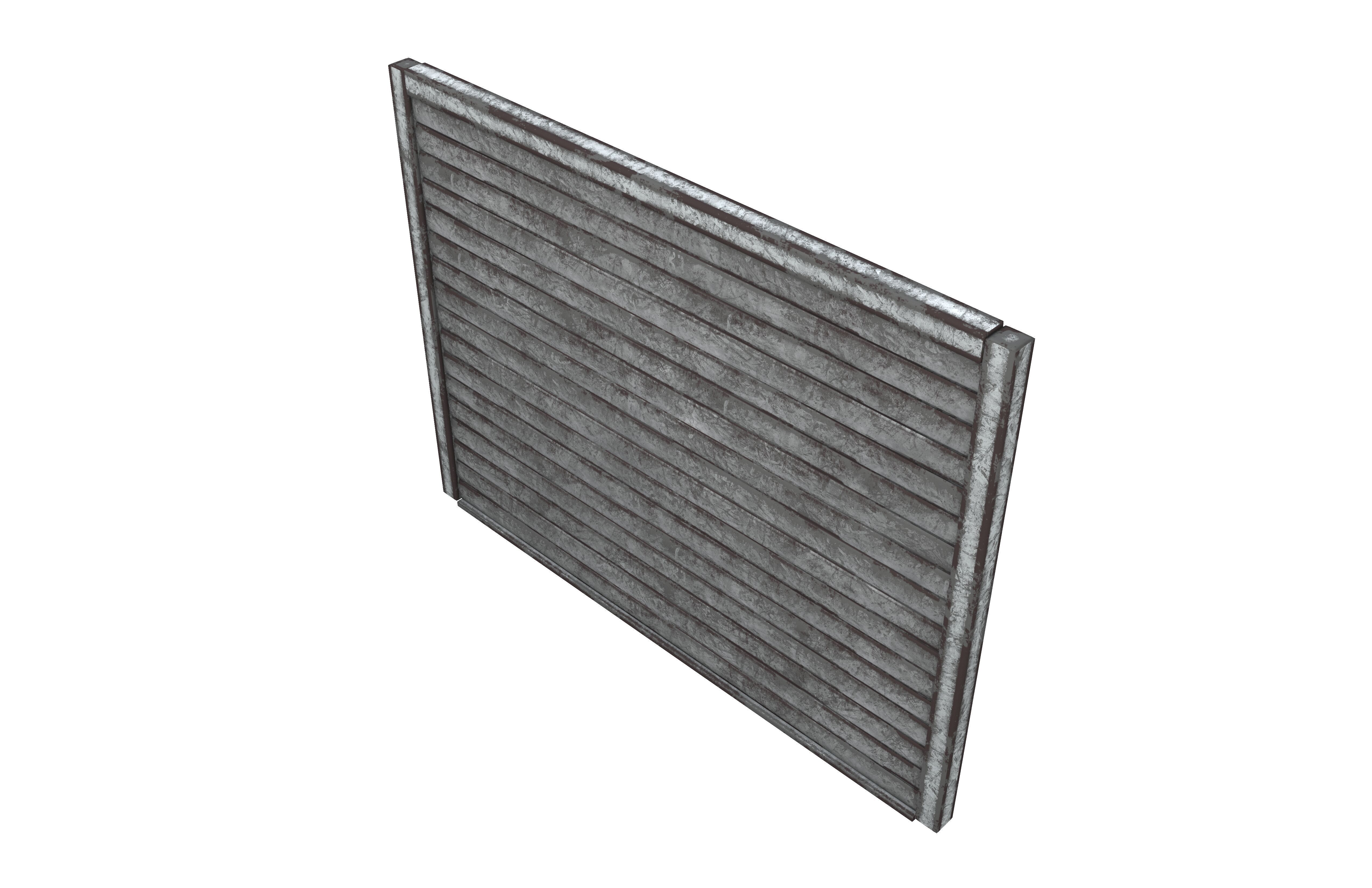 Hong Kong Metal Gate v1 002 Low-poly 3D model_2