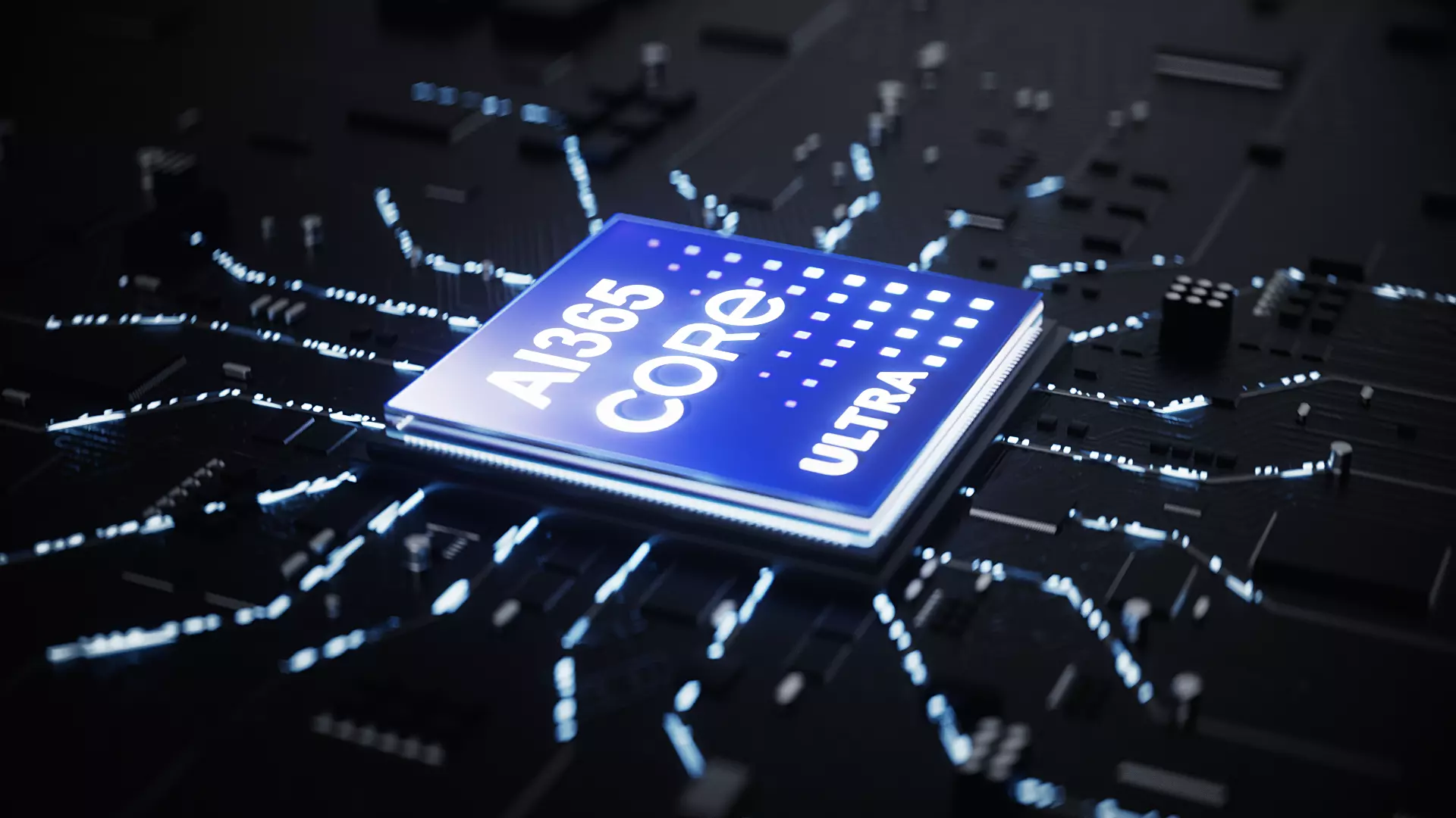 AI chip CPU electronic intelligent chip animation model 3D model