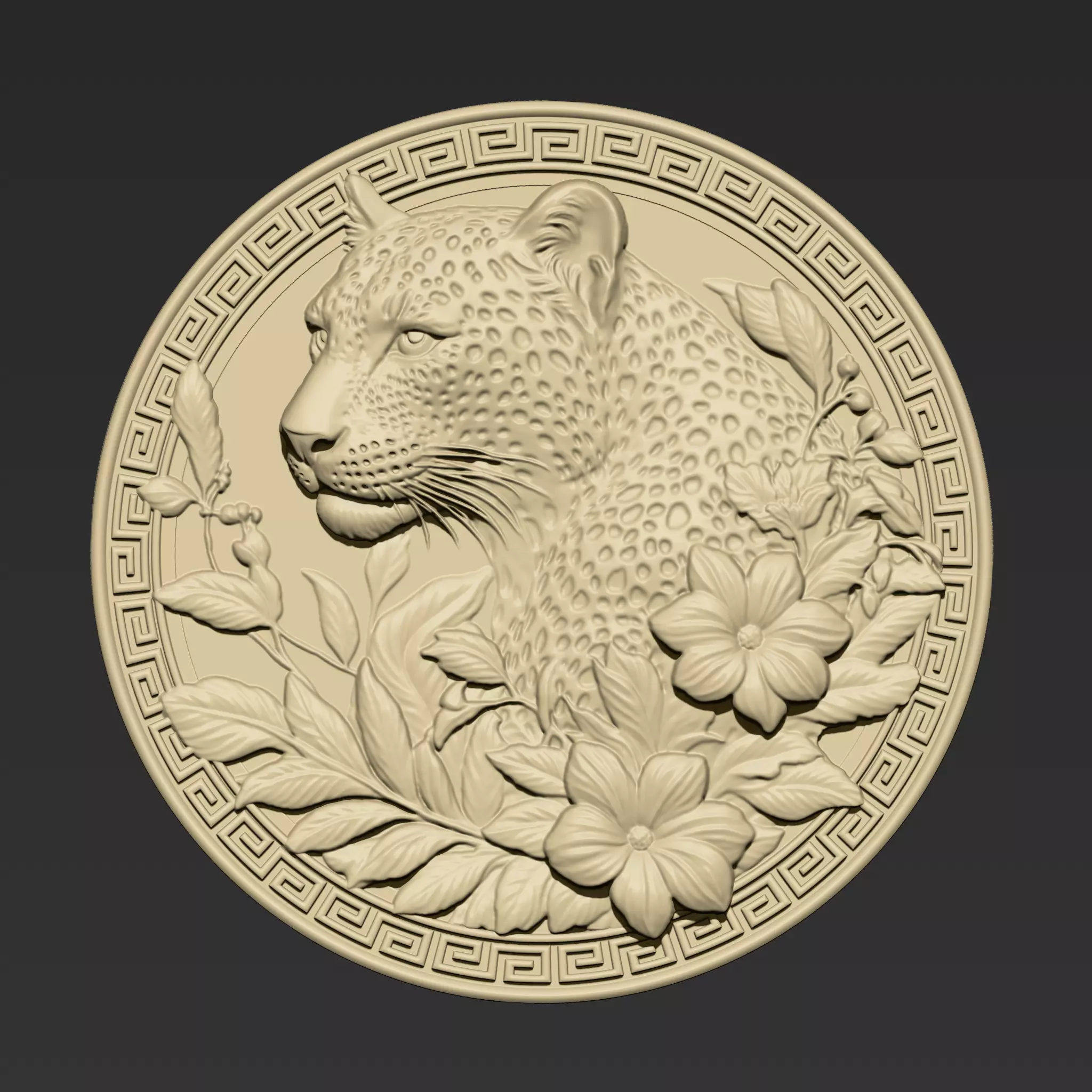 Leopard Pendant A8 3D print model