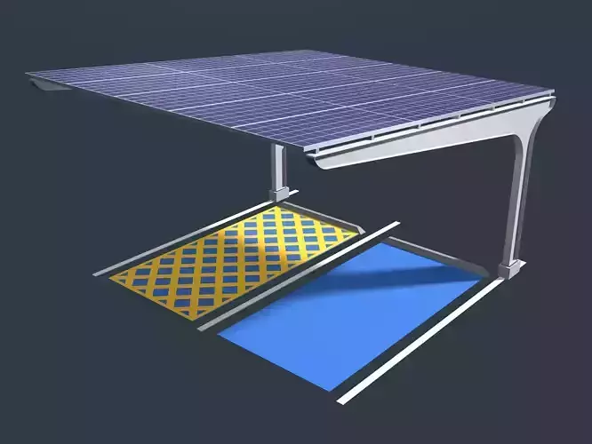 Solar carport for disabled 25U10