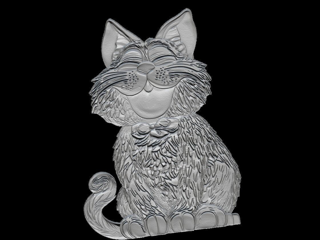 Garfield 3D Model - Famous Cartoon Cat Character Sculpture 3D print model_3