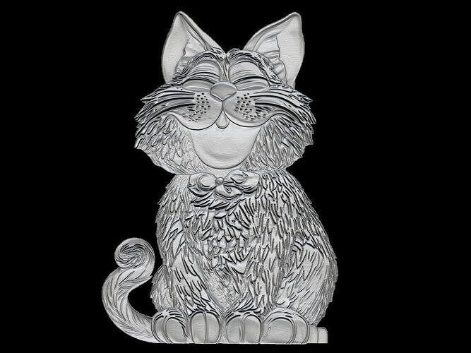 Garfield 3D Model - Famous Cartoon Cat Character Sculpture 3D print model