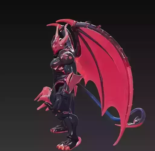 Menacing Devil Demon with Trident - Fully Rigged and Animated