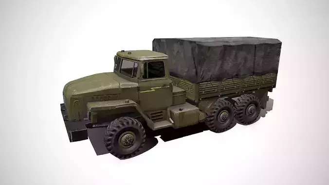 Ural 4320 Low-poly PBR