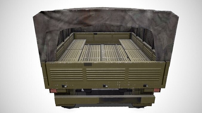 Ural 4320 Low-poly PBR Low-poly 3D model 6