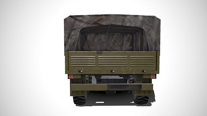 Ural 4320 Low-poly PBR Low-poly 3D model 5