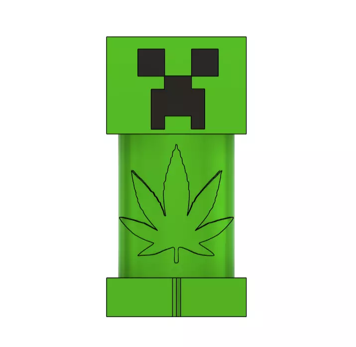 2 Minecraft Bic Lighter Case 3D print model