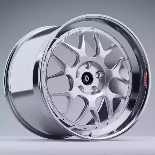 BBS WHEELS - E07 5 lugs version Low-poly 3D model