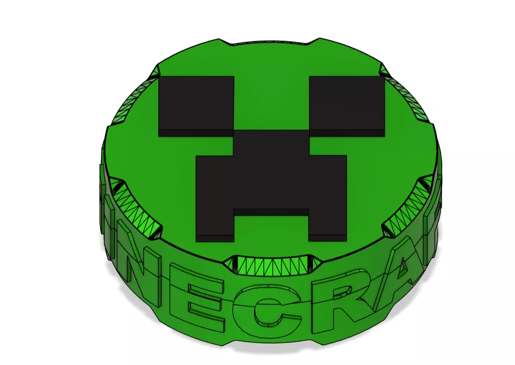 2 PIECE MINECRAFT GRINDER 3D print model