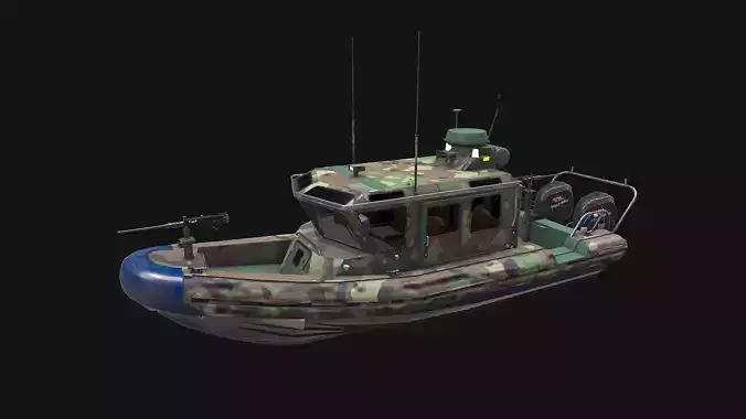 Patrol Boat Low-poly PBR