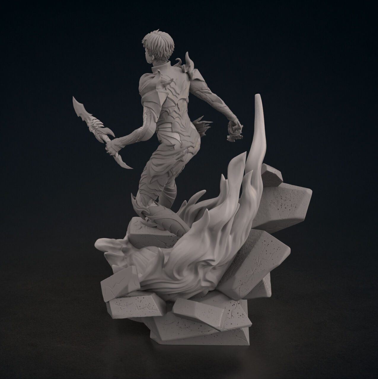 Sung Jin woo Shadow Armor - Solo Leveling 3D print model_3