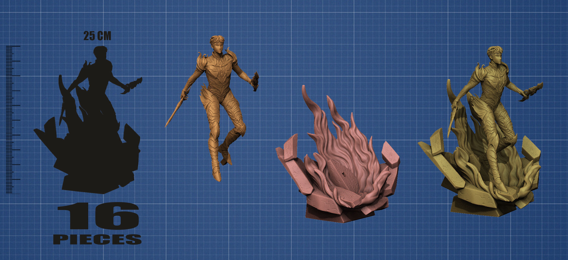 Sung Jin woo Shadow Armor - Solo Leveling 3D print model_6