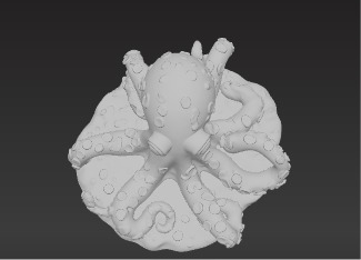 Deep Sea Sentinel 3D Octopus Model Low-poly 3D model_12