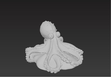 Deep Sea Sentinel 3D Octopus Model Low-poly 3D model_13