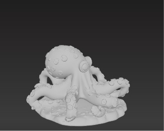 Deep Sea Sentinel 3D Octopus Model Low-poly 3D model_15