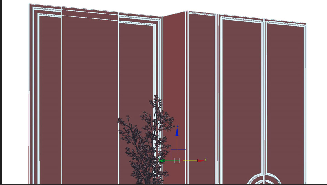 Hallway in a Classic Wardrobe style 14 3D model_9