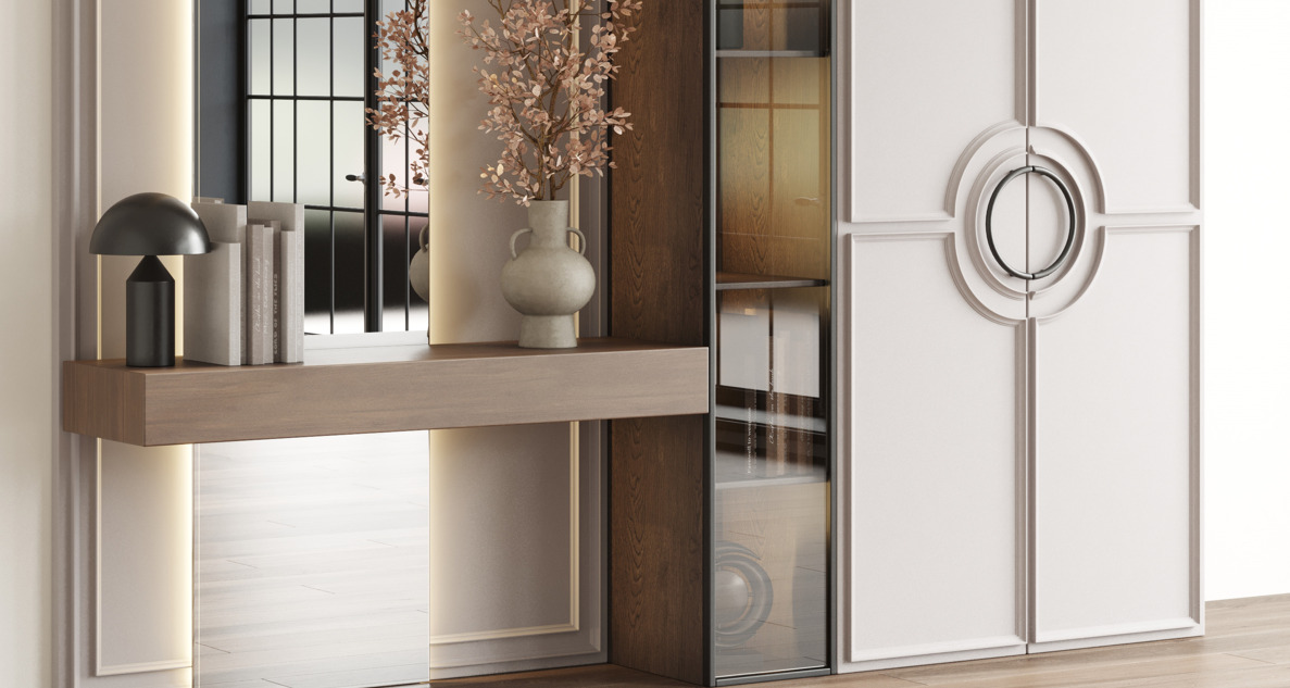 Hallway in a Classic Wardrobe style 14 3D model_7