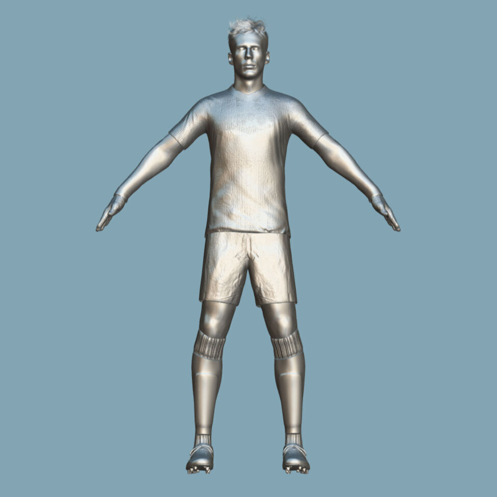 T-Pose Rigged Goretzka Bayern Munich 24-25 3D model_4